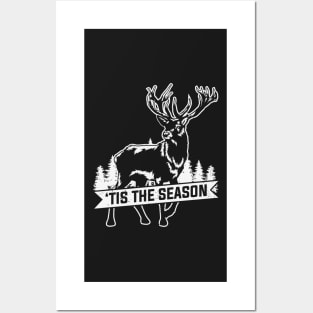 Live Free And Hunt Hard - Big Racks Matter - Funny Deer Buck Hunting Posters and Art